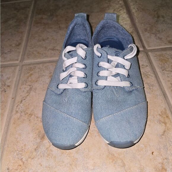 Bobs By Skechers Denim Sneakers Womans Size 7 - Picture 2 of 7